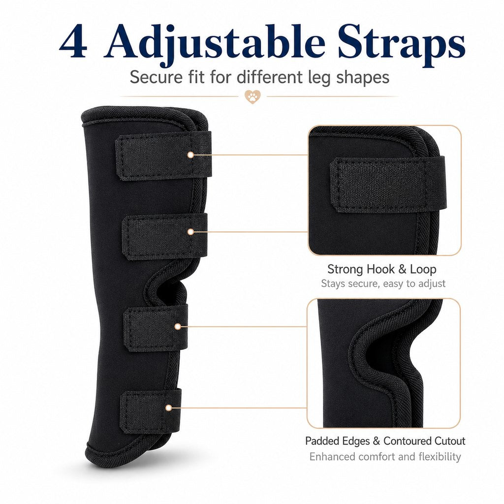 Paws in Awe Dog Leg Recovery Brace for Post-Surgery Care, Adjustable Rear Leg Support to Help Protect Against Licking & Chewing image 7
