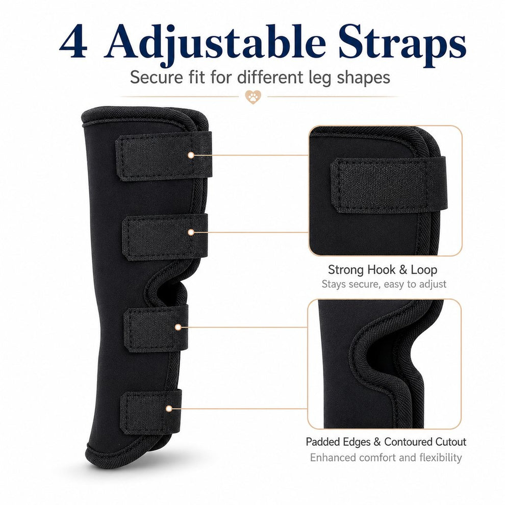 Paws in Awe Dog Leg Recovery Brace for Post-Surgery Care, Adjustable Rear Leg Support to Help Protect Against Licking & Chewing image 7