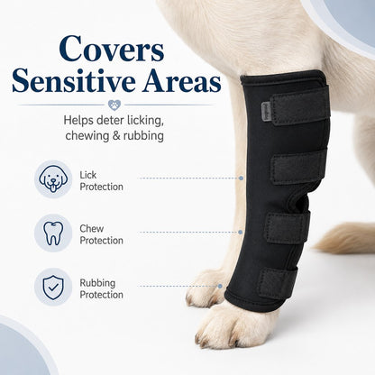 Paws in Awe Dog Leg Recovery Brace for Post-Surgery Care, Adjustable Rear Leg Support to Help Protect Against Licking & Chewing image 5