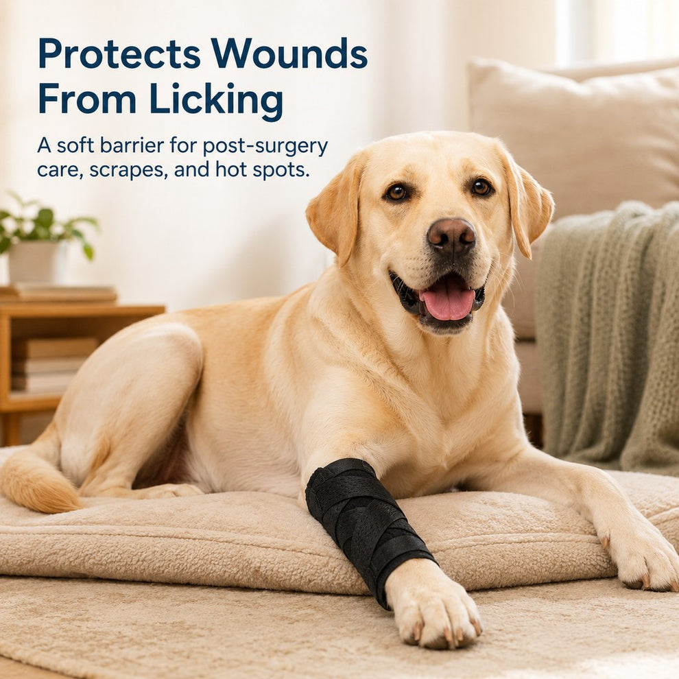 Paws in Awe Dog Leg Recovery Support Brace for Senior Dogs & Post-Surgery Wound Protection - Adjustable Front & Rear Leg Stabilizer image 3