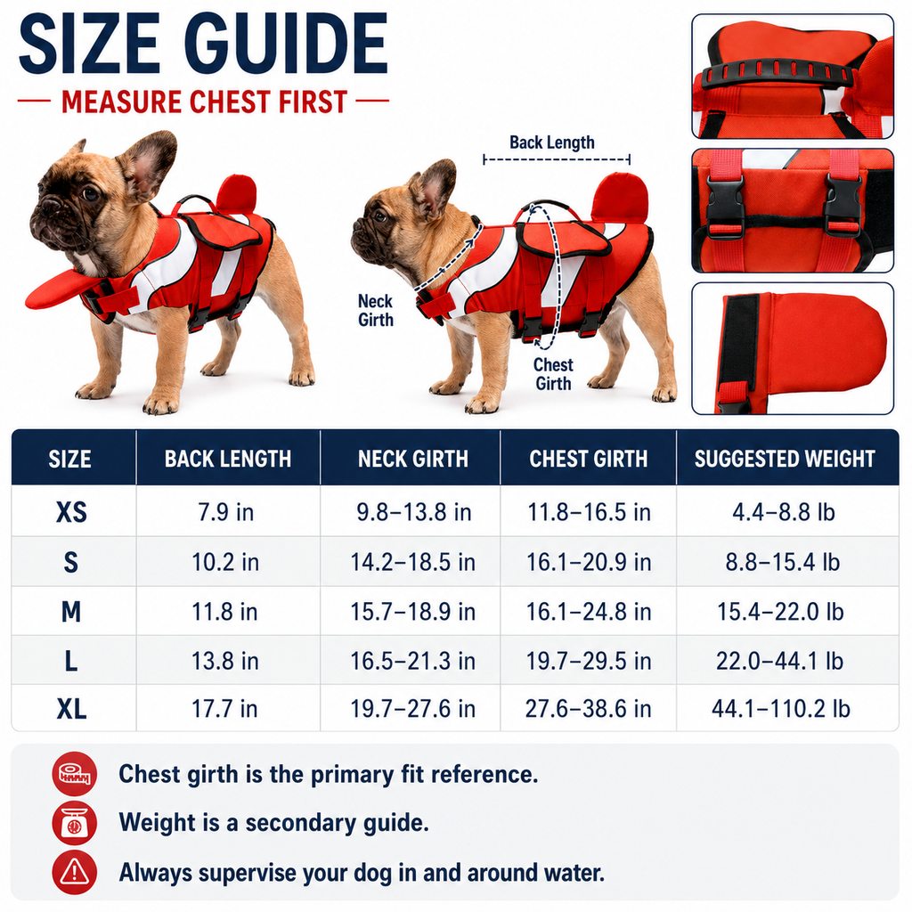 Dog life jacket care instructions