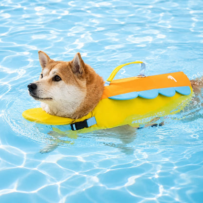 Paws in Awe Dog Life Jacket with Chin Float & Rescue Handle for Pool, Lake & Boat Trips - Helps Keep Dogs Afloat & Easy to Lift image 1