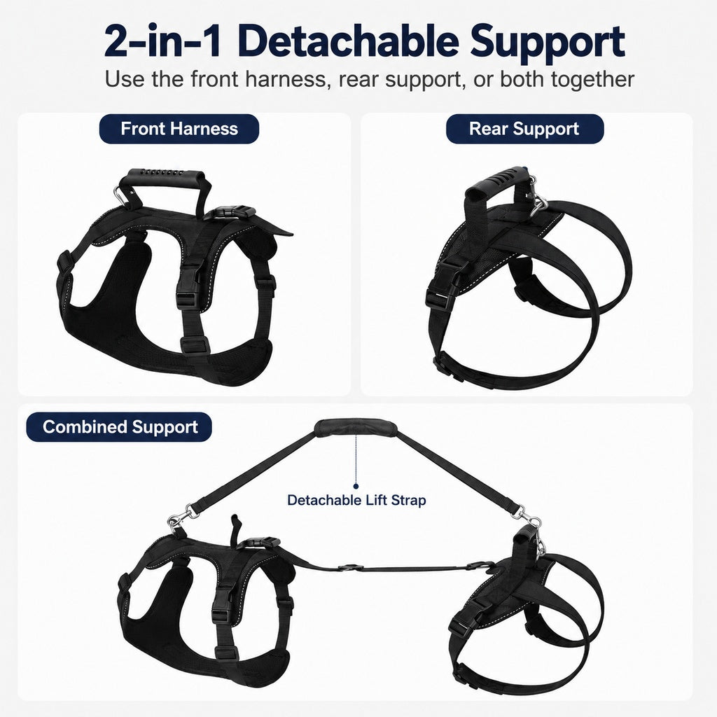 Paws in Awe Full-Body Dog Lift Harness for Large Dogs - Front & Rear Mobility Support for Stairs, Car Ramps and Weak Hind Legs image 8