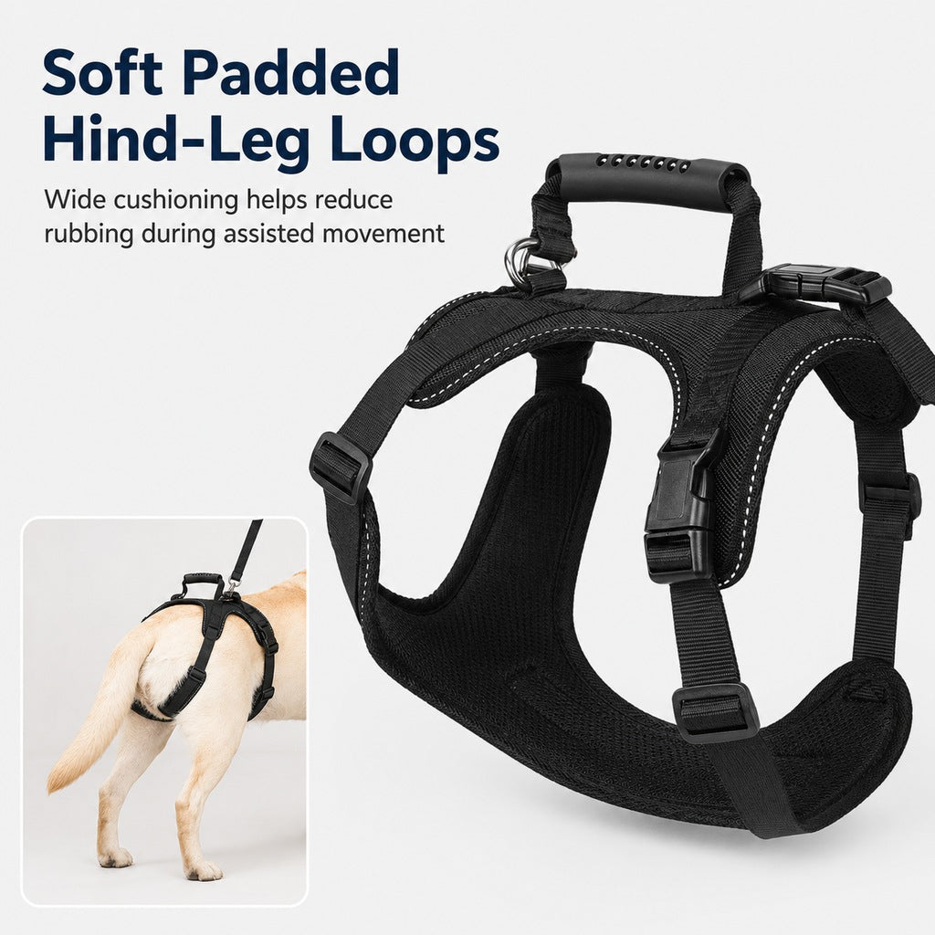 Paws in Awe Full-Body Dog Lift Harness for Large Dogs - Front & Rear Mobility Support for Stairs, Car Ramps and Weak Hind Legs image 6