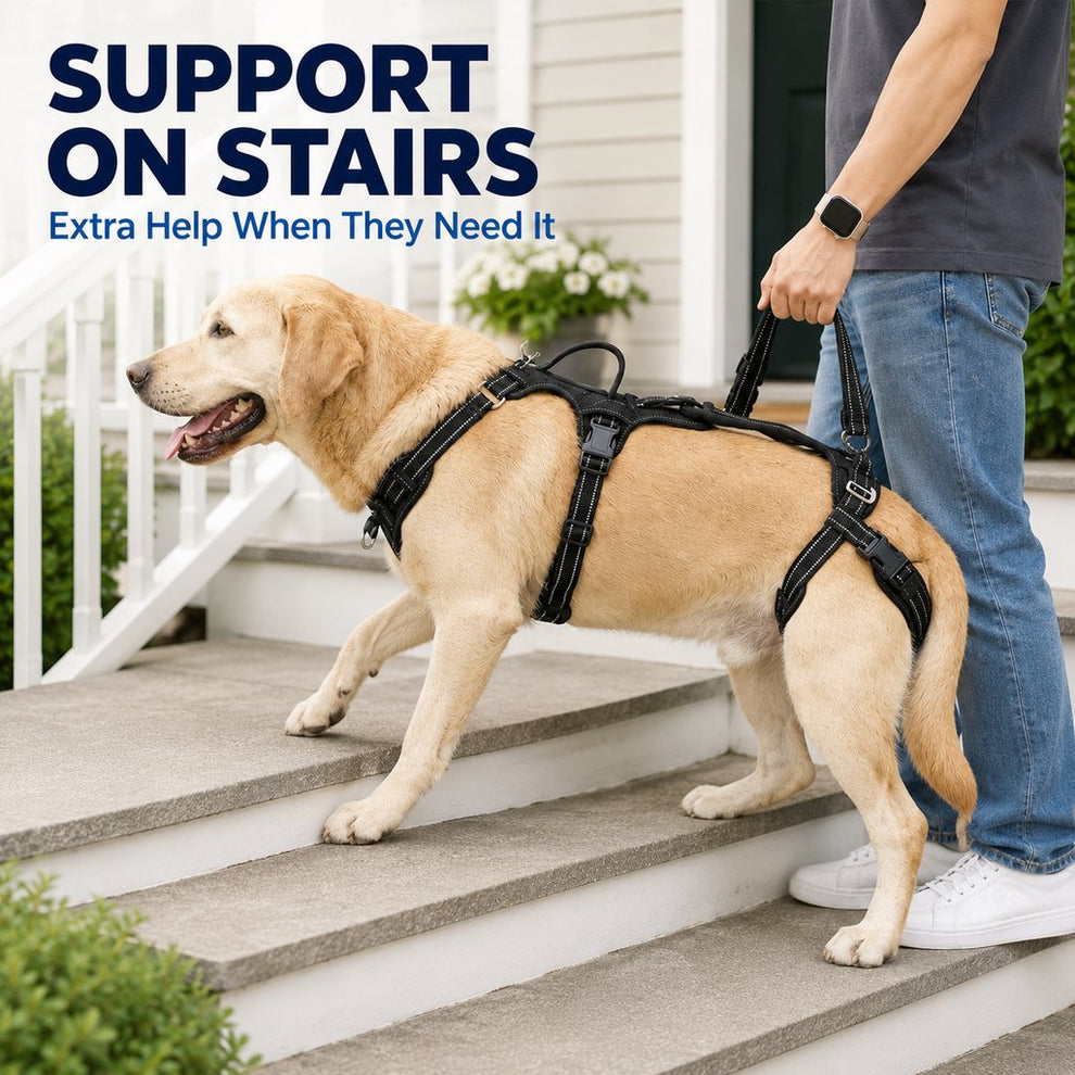 Paws in Awe Full Body Dog Lift Harness for Stairs & Car - Mobility Support for Weak Hind Legs image 3
