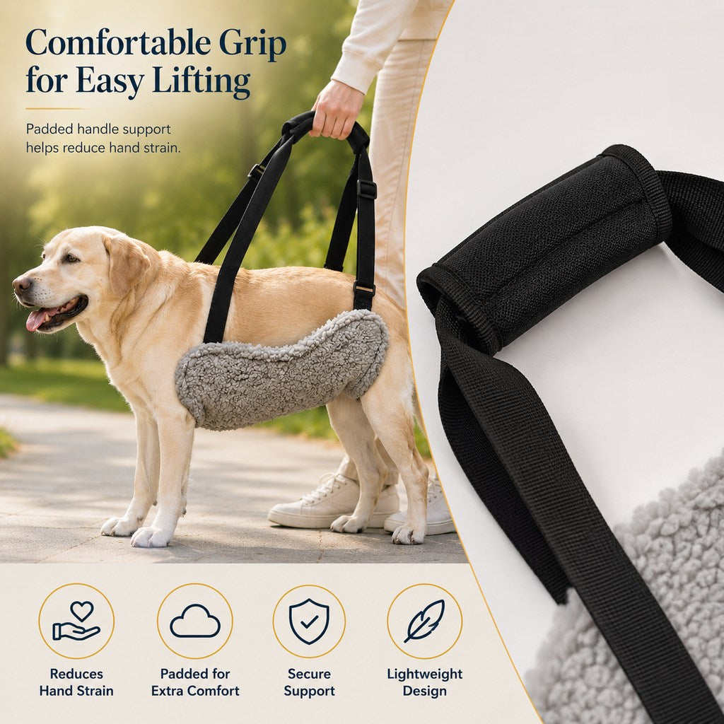 Paws in Awe Dog Lift Support Sling for Stairs & Walks - Adjustable Mobility Harness for Senior Dogs with Weak Legs image 8
