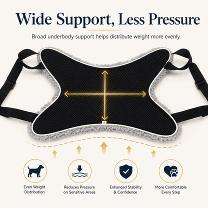 Paws in Awe Dog Lift Support Sling for Stairs & Walks - Adjustable Mobility Harness for Senior Dogs with Weak Legs image 5