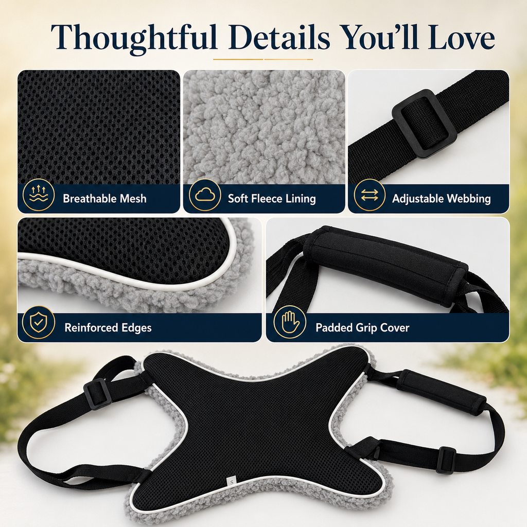Paws in Awe Dog Lift Support Sling for Stairs & Walks - Adjustable Mobility Harness for Senior Dogs with Weak Legs image 9