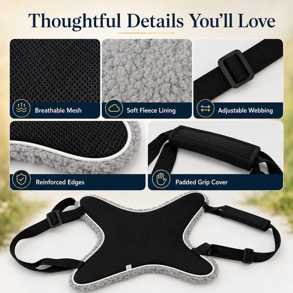 Paws in Awe Dog Lift Support Sling for Stairs & Walks - Adjustable Mobility Harness for Senior Dogs with Weak Legs image 9