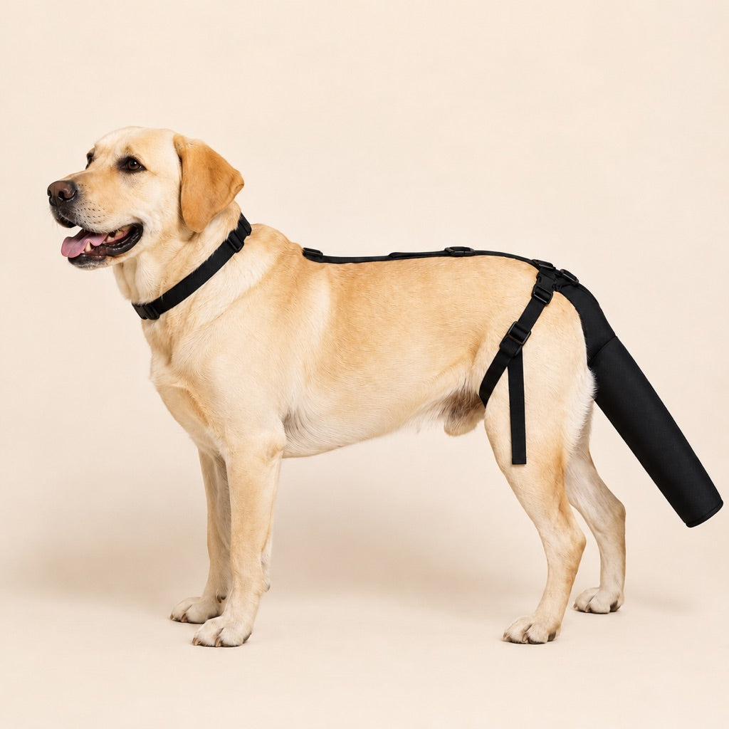 Paws in Awe Adjustable Dog Tail Protector for Recovery & Daily Walks - Padded Guard for Sensitive Tails