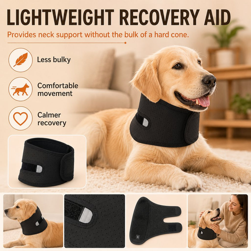 Paws in Awe Dog Neck Brace for Post-Surgery Recovery & Daily Neck Support - Soft Adjustable Collar for Comfortable Home Healing image 8