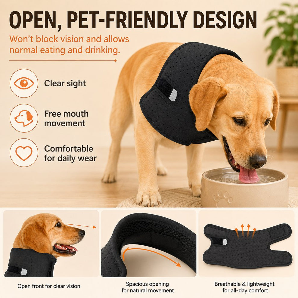 Paws in Awe Dog Neck Brace for Post-Surgery Recovery & Daily Neck Support - Soft Adjustable Collar for Comfortable Home Healing image 6