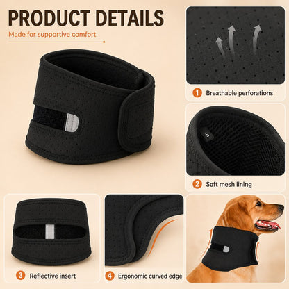 Paws in Awe Dog Neck Brace for Post-Surgery Recovery & Daily Neck Support - Soft Adjustable Collar for Comfortable Home Healing image 9