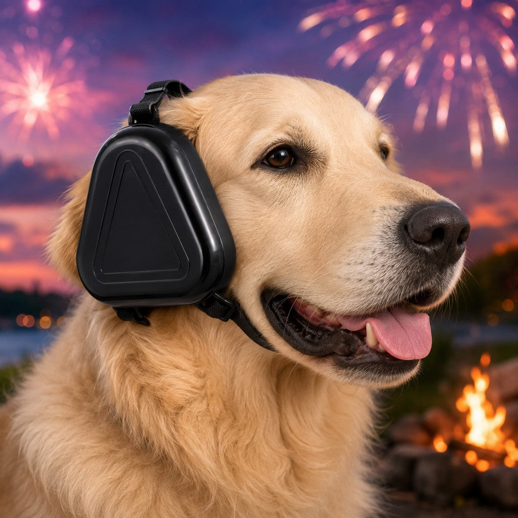 Paws in Awe Dog Noise Reduction Ear Muffs for Fireworks, Thunderstorms & Travel - Adjustable Hearing Protection for Noise-Sensitive Dogs image 1