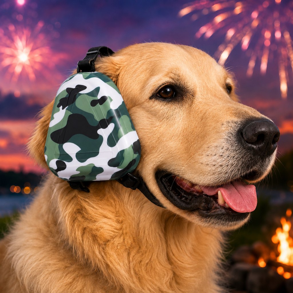 Paws in Awe Dog Noise Reduction Ear Muffs for Fireworks, Thunderstorms & Travel - Adjustable Hearing Protection for Noise-Sensitive Dogs image 9