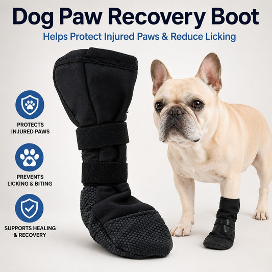 Paws in Awe Dog Paw Recovery Boot for Home Rest & Walks - Anti-Lick Protective Cover for Injured Paws image 2