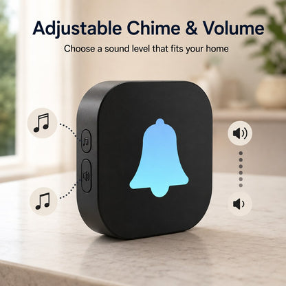 Paws in Awe Wireless Dog Doorbell for Potty Training - Self-Powered Paw Button & Plug-In Chime to Help Dogs Ask to Go Outside image 8