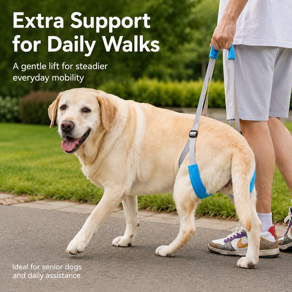Paws in Awe Dog Rear Leg Lift Support Sling for Stairs & Cars - Senior Dog Mobility Support image 3