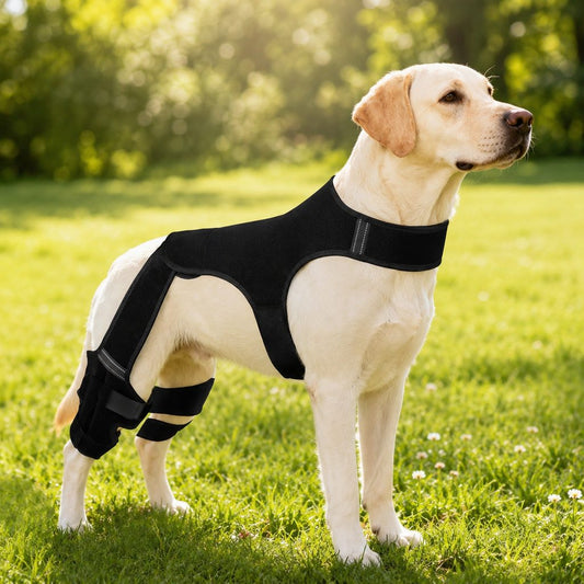 Paws in Awe RearGuard Dog Rear Leg Support Brace - Anti-Slip Hind Leg Stability Wrap for Senior Dogs, Hardwood Floors & Recovery Walks image 1