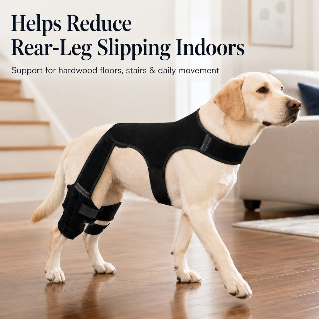 Paws in Awe RearGuard Dog Rear Leg Support Brace - Anti-Slip Hind Leg Stability Wrap for Senior Dogs, Hardwood Floors & Recovery Walks image 3