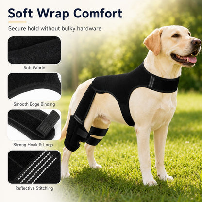 Paws in Awe RearGuard Dog Rear Leg Support Brace - Anti-Slip Hind Leg Stability Wrap for Senior Dogs, Hardwood Floors & Recovery Walks image 8