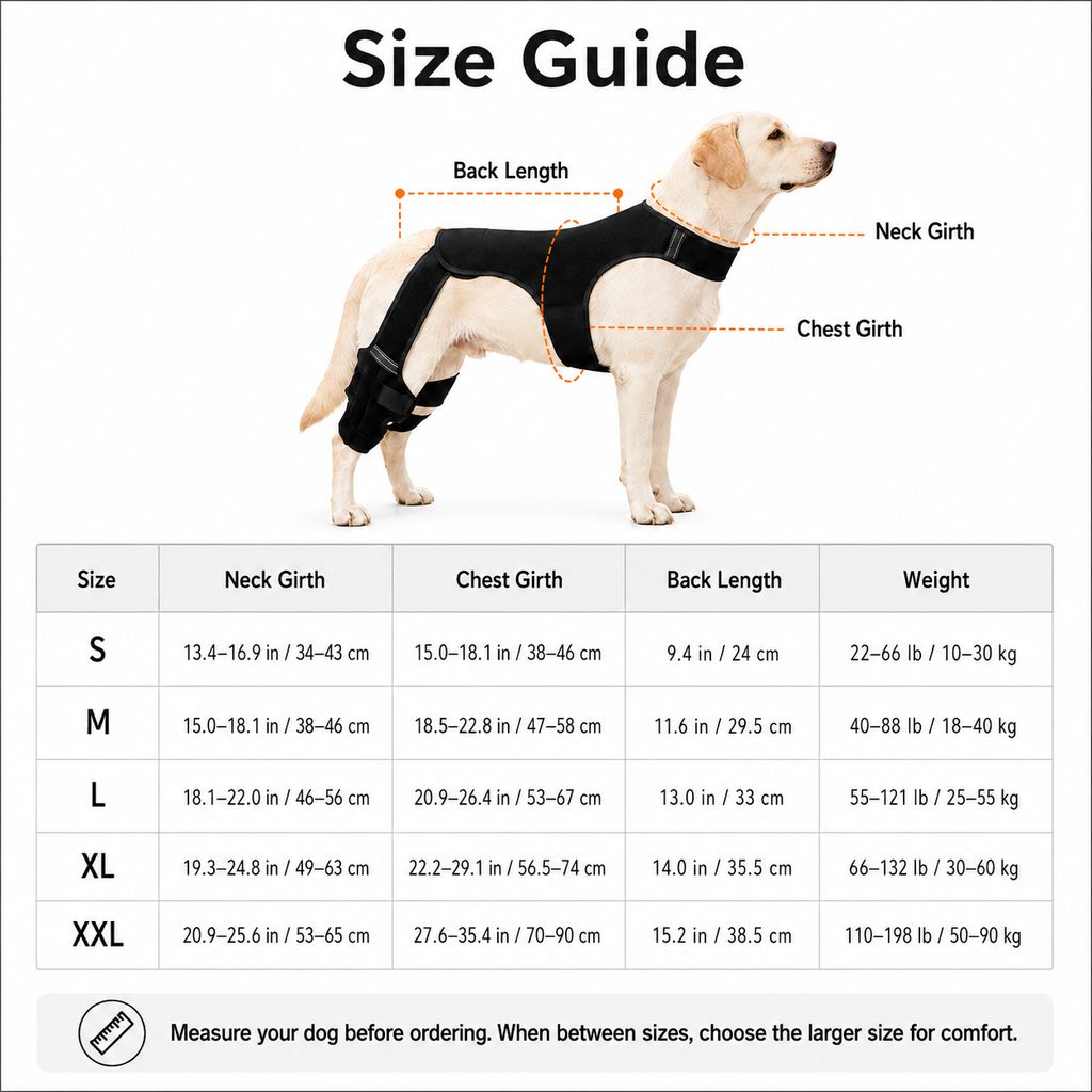 Paws in Awe RearGuard Dog Rear Leg Support Brace - Anti-Slip Hind Leg Stability Wrap for Senior Dogs, Hardwood Floors & Recovery Walks image 10