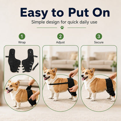 Paws in Awe Dog Rear Leg Support Brace for Senior & Weak Dogs - Adjustable Hind Leg Mobility Support for Walking & Daily Care image 6