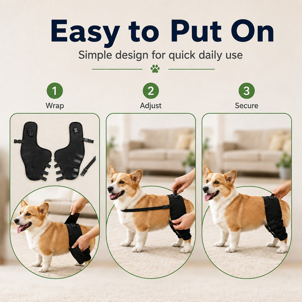 Paws in Awe Dog Rear Leg Support Brace for Senior & Weak Dogs - Adjustable Hind Leg Mobility Support for Walking & Daily Care image 6