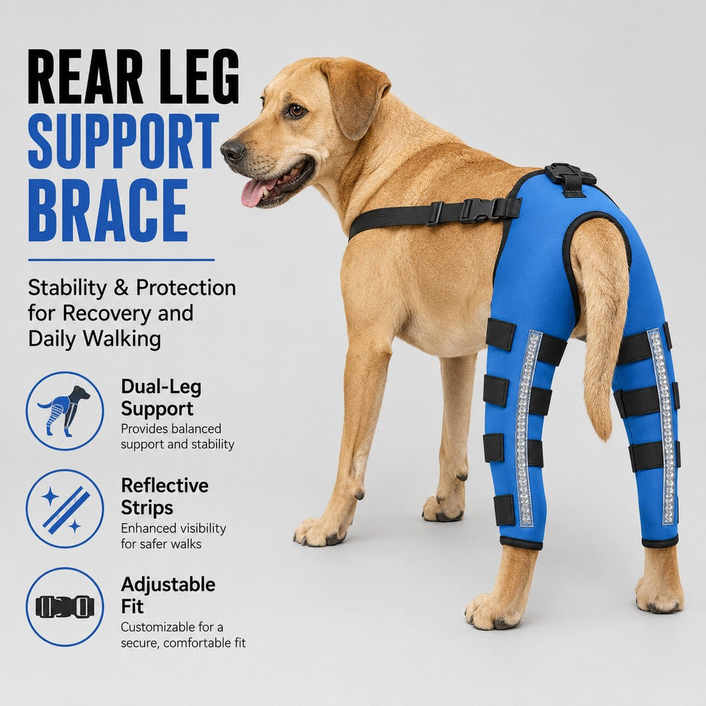 Paws in Awe Reflective Dog Rear Leg Support Brace for Evening Walks & Recovery Comfort image 10