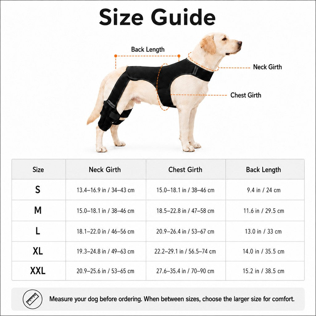 Paws in Awe RearGuard Dog Rear Leg Support Brace - Anti-Slip Hind Leg Stability Wrap for Senior Dogs, Hardwood Floors & Recovery Walks image 10
