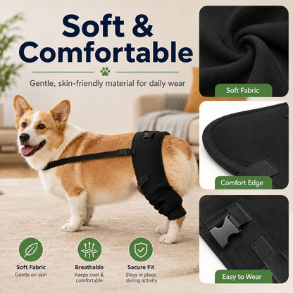 Paws in Awe Dog Rear Leg Support Brace for Senior & Weak Dogs - Adjustable Hind Leg Mobility Support for Walking & Daily Care image 4
