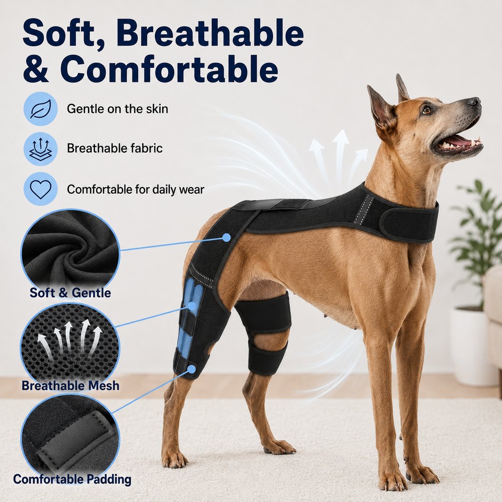 Paws in Awe Dog Rear Leg Support Harness for Senior Dogs - Dual Hind Leg Mobility Aid for Walking & Standing image 4