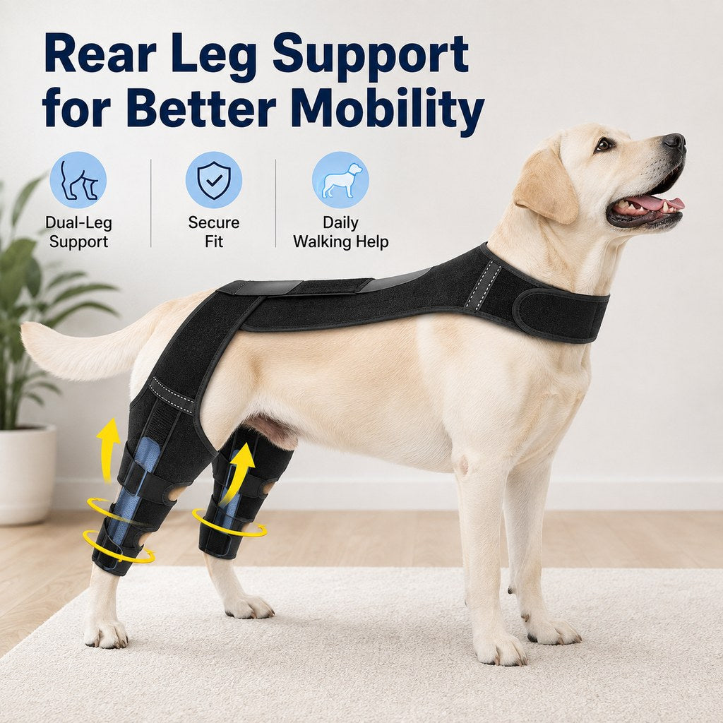 Paws in Awe Dog Rear Leg Support Harness for Senior Dogs - Dual Hind Leg Mobility Aid for Walking & Standing image 7