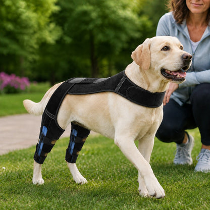 Paws in Awe Dog Rear Leg Support Harness for Senior Dogs - Dual Hind Leg Mobility Aid for Walking & Standing image 1