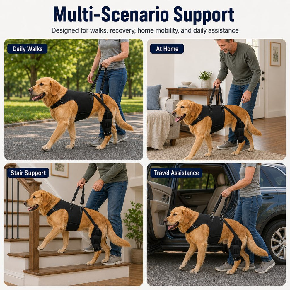 Paws in Awe Dog Rear Leg Support Harness for Senior Dogs - Walking & Mobility Lift Assistance image 4