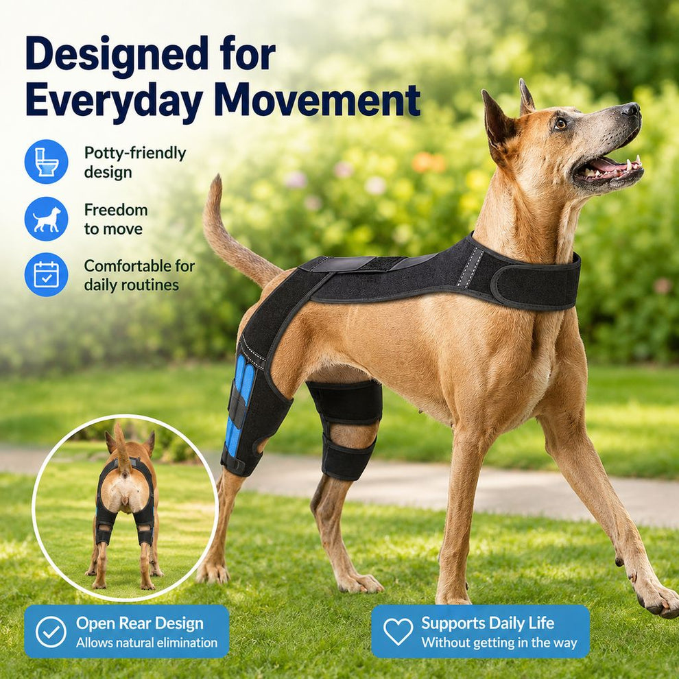 Paws in Awe Dog Rear Leg Support Harness for Senior Dogs - Dual Hind Leg Mobility Aid for Walking & Standing image 3