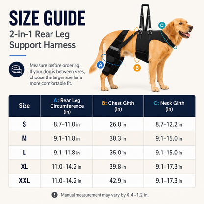 Paws in Awe Dog Rear Leg Support Harness for Senior Dogs - Walking & Mobility Lift Assistance image 9