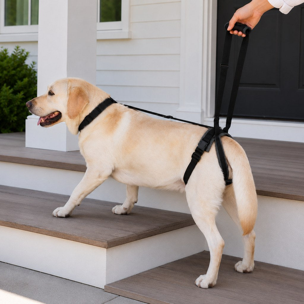 Dog rear lift support harness package includes one piece