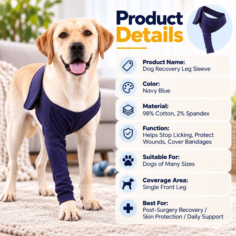 Dog recovery leg sleeve product details
