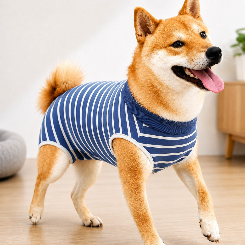Paws in Awe Dog Post-Surgery Recovery Suit for Spay & Neuter - Anti-Lick Cone Alternative image 11