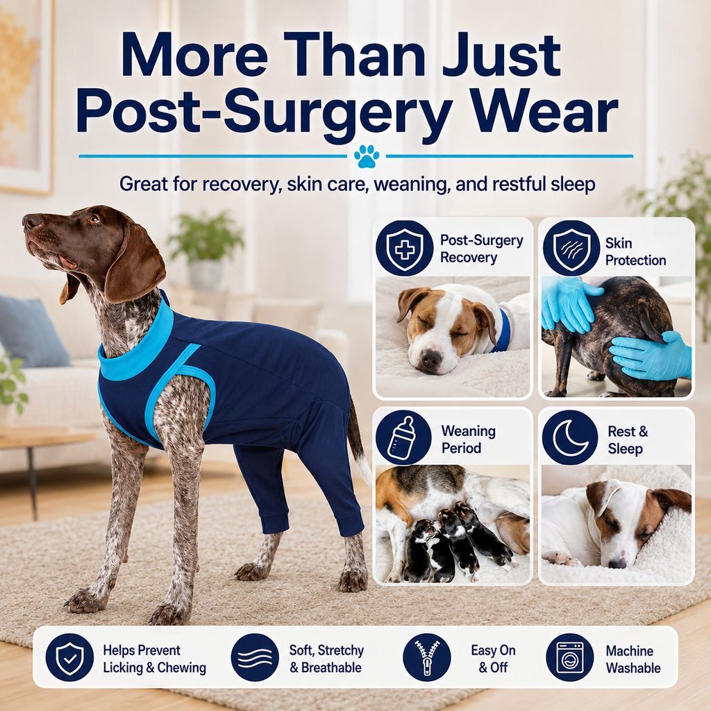 Paws in Awe Dog Recovery Suit with Rear Leg Coverage - Anti-Lick Cone Alternative image 10