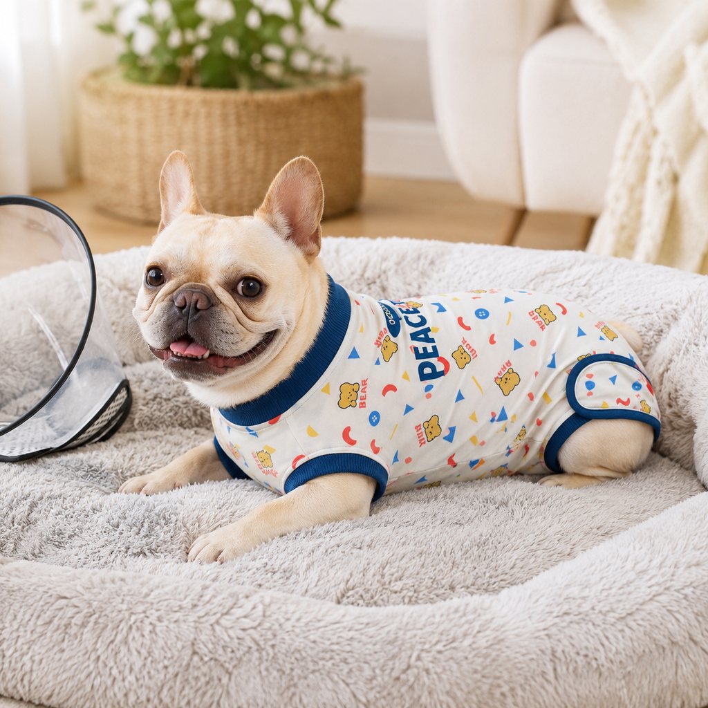 Paws in Awe Dog Recovery Suit for Post-Surgery Belly Protection - Soft Cone Alternative Onesie for Spay, Neuter & Anti-Lick Care image 1