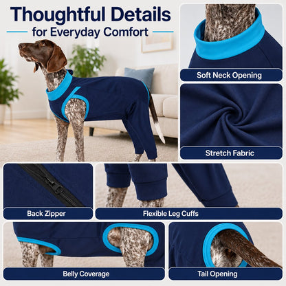 Paws in Awe Dog Recovery Suit with Rear Leg Coverage - Anti-Lick Cone Alternative image 8