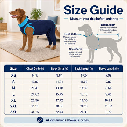Paws in Awe Dog Recovery Suit with Rear Leg Coverage - Anti-Lick Cone Alternative image 9