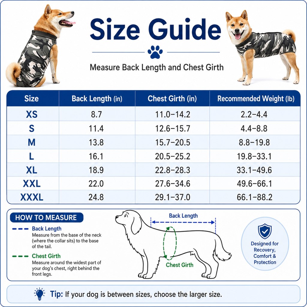 Paws in Awe Dog Post-Surgery Recovery Suit for Spay & Neuter - Anti-Lick Cone Alternative image 10