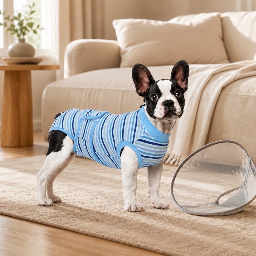 Paws in Awe Breathable Dog Recovery Suit for Spay & Neuter Recovery, Soft Cone Alternative Onesie to Help Reduce Licking After Surgery image 12