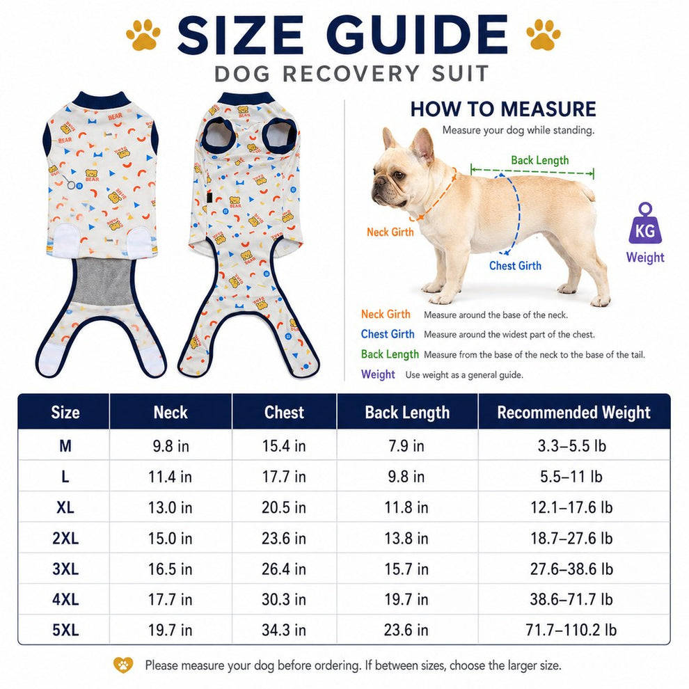 Paws in Awe Dog Recovery Suit for Post-Surgery Belly Protection - Soft Cone Alternative Onesie for Spay, Neuter & Anti-Lick Care image 10