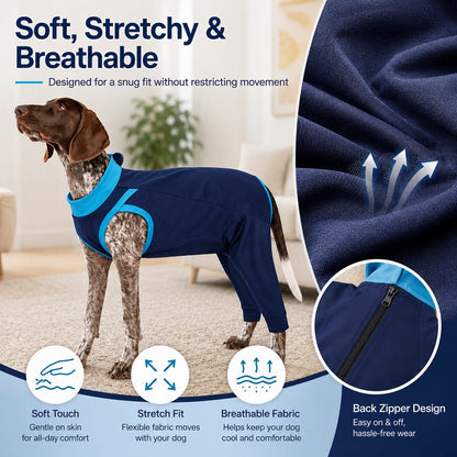 Paws in Awe Dog Recovery Suit with Rear Leg Coverage - Anti-Lick Cone Alternative image 6