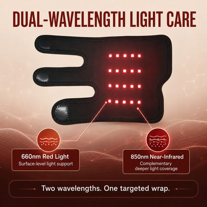 Paws in Awe Dog Red Light Joint Wrap for Senior Dogs & Post-Walk Comfort - 20-LED Adjustable Mobility Support image 6