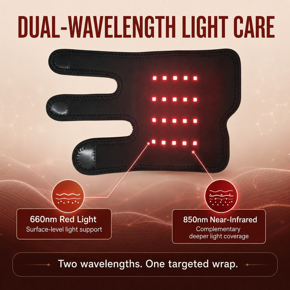 Paws in Awe Dog Red Light Joint Wrap for Senior Dogs & Post-Walk Comfort - 20-LED Adjustable Mobility Support image 6